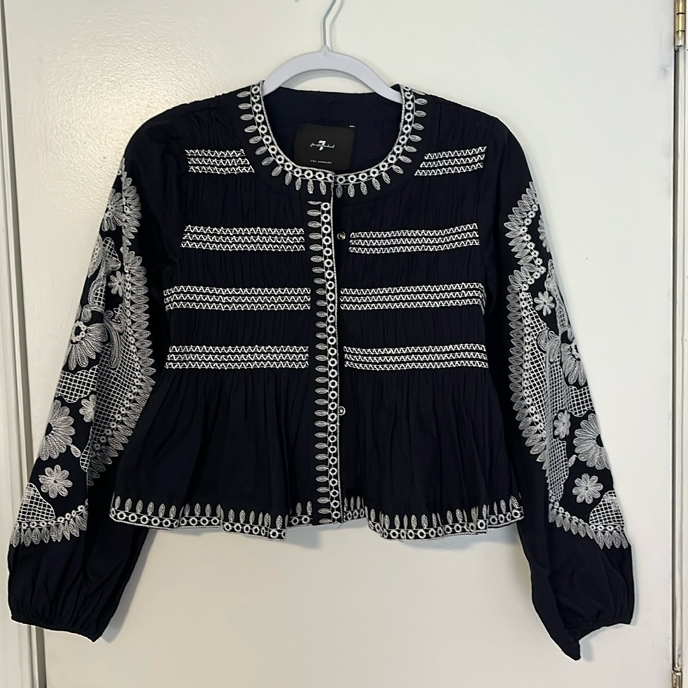 7 for all mankind light jacket